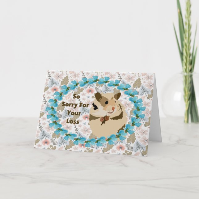 Tarjeta de simpatía para el Mascota Hamster. (Anverso)
