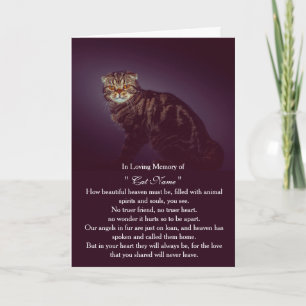 Tarjeta de simpatía para gato con foto personaliza