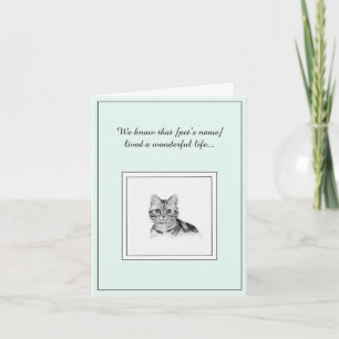 Tarjeta de simpatía para gato Mascota