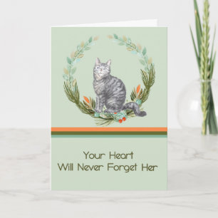 Tarjeta de simpatía para gato tabby femenino