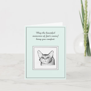 Tarjeta de simpatía para gatos abisinos