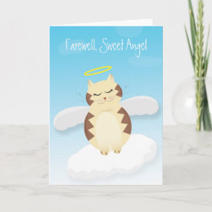 Tarjeta de simpatía para gatos - Adiós, dulce ánge