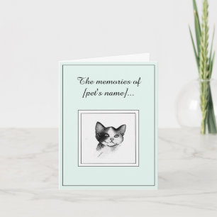 Tarjeta de simpatía para gatos de Shorthair