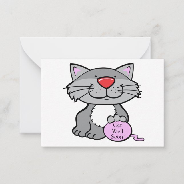 Tarjeta de simpatía para gatos grises (Anverso)