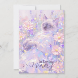 Tarjeta de simpatía para gatos siameses