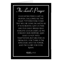 Tarjeta de simpatía para la oración del Señor