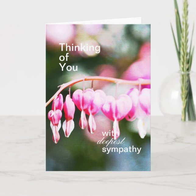 Tarjeta de simpatía para las Flores Sangrantes (Anverso)