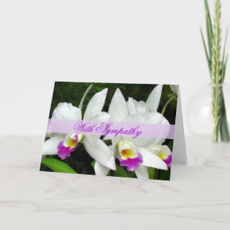 Tarjeta de simpatía para las orquídeas