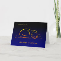 Tarjeta de simpatía para Mascota de gato macho (Pr