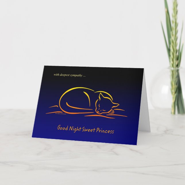 Tarjeta de simpatía para Mascotas de gato (Princes (Anverso)