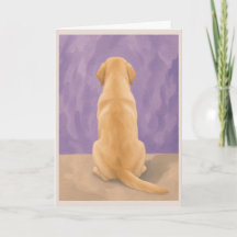 Tarjeta de simpatía para mascotas Labrador Retriev
