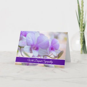 Tarjeta de simpatía para orquídeas