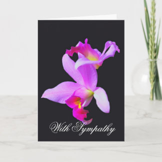 Tarjeta de simpatía para orquídeas