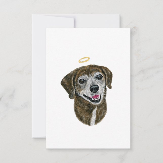 Tarjeta de simpatía para perros arco iris (Anverso)