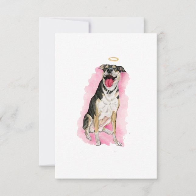 Tarjeta de simpatía para perros arco iris (Anverso)
