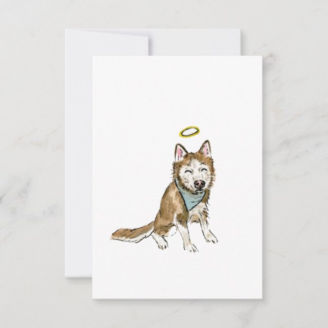 Tarjeta de simpatía para perros arco iris (Anverso)