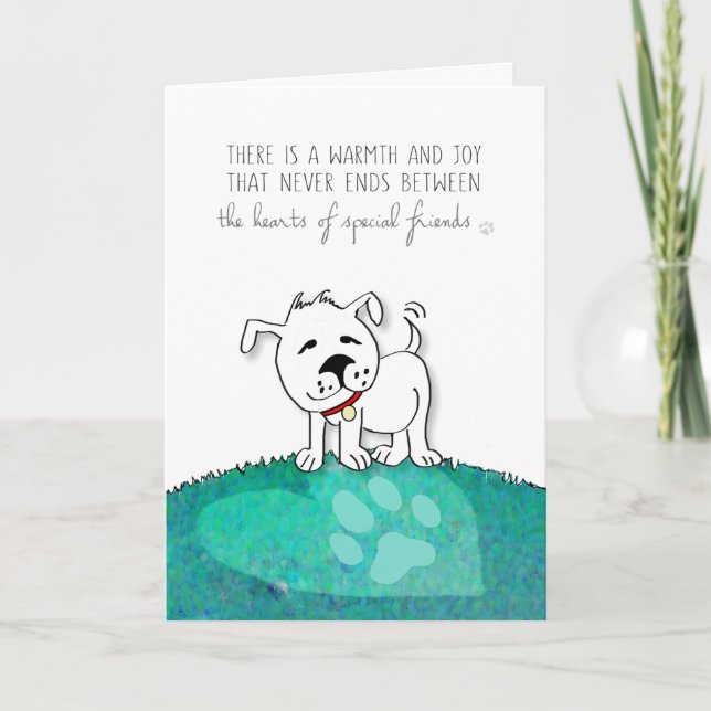 Tarjeta de simpatía para perros de negocios y vete (Anverso)