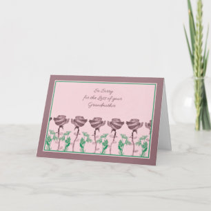 Tarjeta de simpatía para tu abuela con Rosas