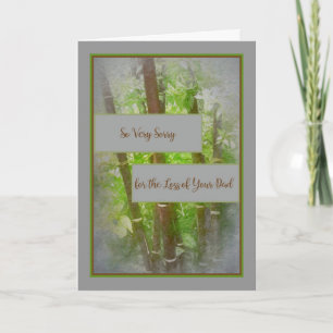 Tarjeta de simpatía para un padre