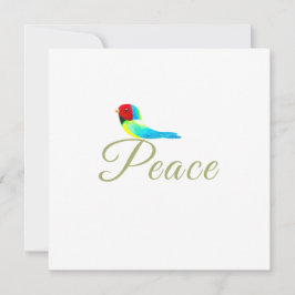 Tarjeta de simpatía para un pajarito dulce