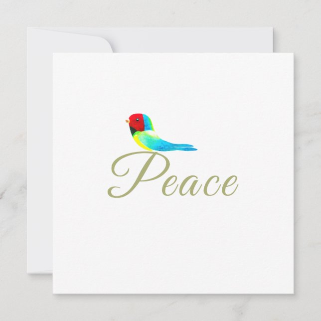 Tarjeta de simpatía para un pajarito dulce (Anverso)