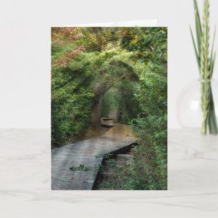 Tarjeta de simpatía para vigas de sol forestales