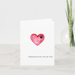 Tarjeta de simpatía - Pensando en ti en este trist