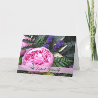 Tarjeta de simpatía Peony