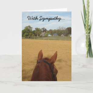 Tarjeta de simpatía — Pérdida de caballo