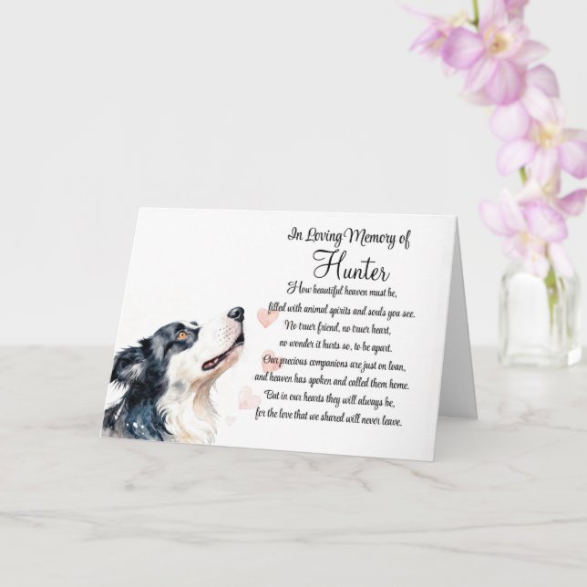 Tarjeta de simpatía personalizada con nombre de pe (Orquídea)