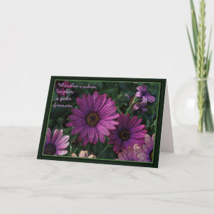 Tarjeta de simpatía: plantas de amor, un jardín de