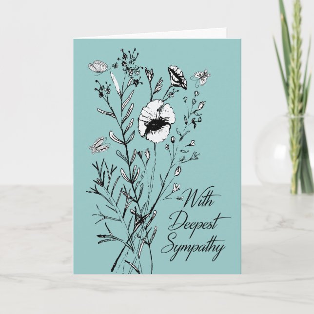 Tarjeta de simpatía plegada 5 x 7 (Anverso)