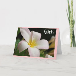 Tarjeta de simpatía: Plumeria w Scripture verse so
