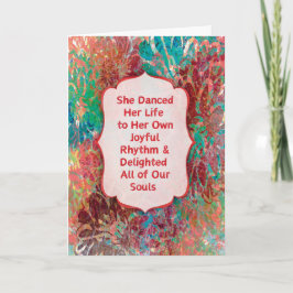Tarjeta de simpatía por el baile de la vida