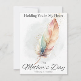 Tarjeta de simpatía por el día de la madre - Pluma