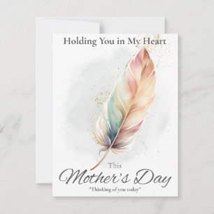 Tarjeta de simpatía por el día de la madre - Pluma