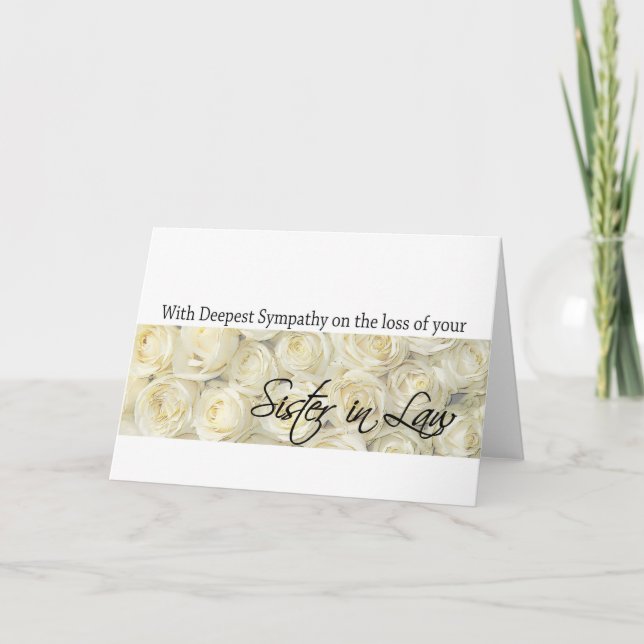 Tarjeta de simpatía por la ley de la hermana con l (Anverso)