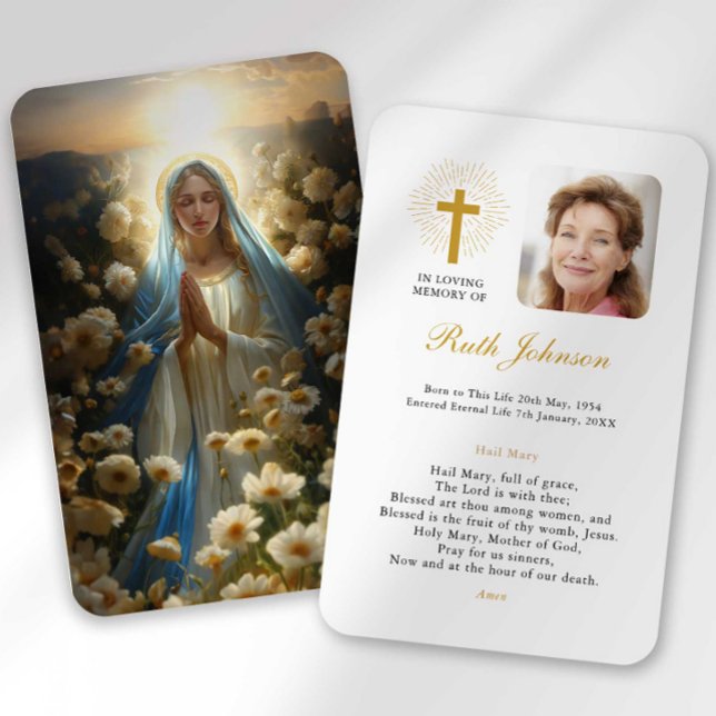 Tarjeta de simpatía por la oración Mary de Hail Pé (Subido por el creador)