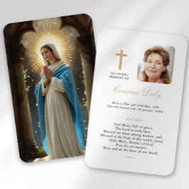 Tarjeta de simpatía por la oración Mary de Hail Pé