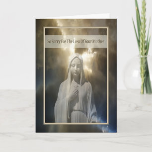 Tarjeta de simpatía por la pérdida de la madre rel