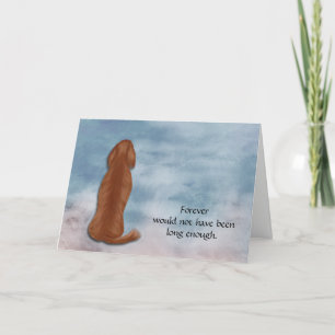 Tarjeta de simpatía por la pérdida de los perros g