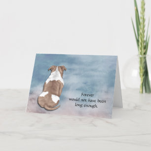 Tarjeta de simpatía por la pérdida de perro callej