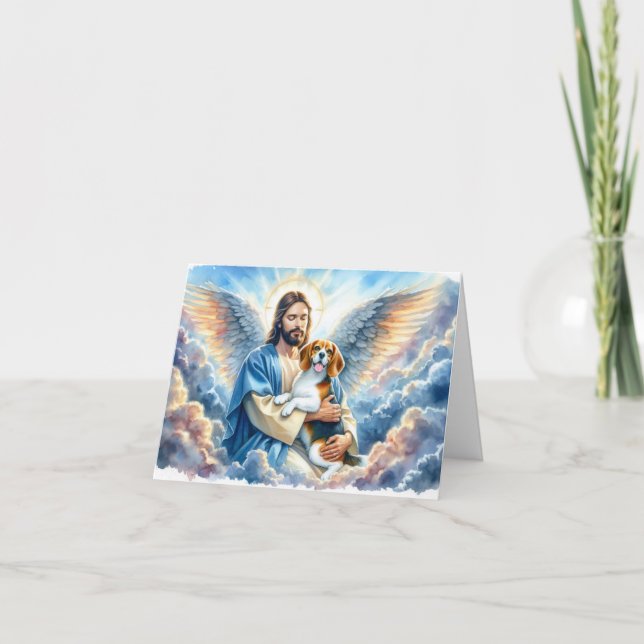 Tarjeta de simpatía por la pérdida de perro con Be (Anverso)