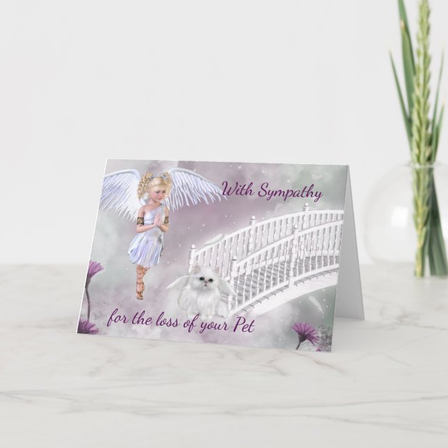 Tarjeta de simpatía por la pérdida de un Mascota (Anverso)