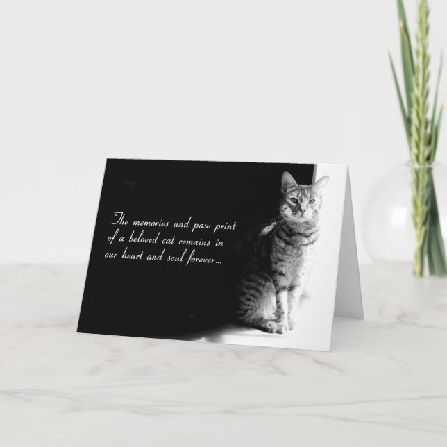 Tarjeta de simpatía por la pérdida de un querido g (Anverso)