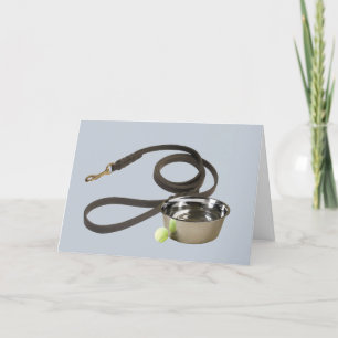 Tarjeta de simpatía por la piel de perro y el inte