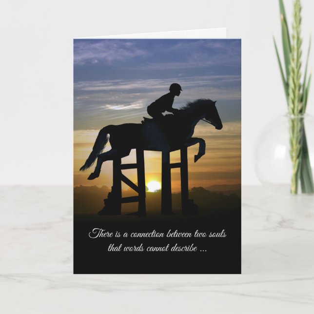 Tarjeta de simpatía por pérdida de caballos de Hun (Anverso)