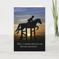 Tarjeta de simpatía por pérdida de caballos de Hun