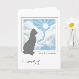 Tarjeta de simpatía por pérdida de gato