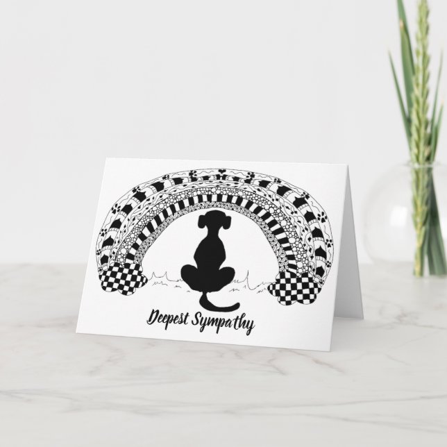 Tarjeta de simpatía por pérdida de mascota (Anverso)